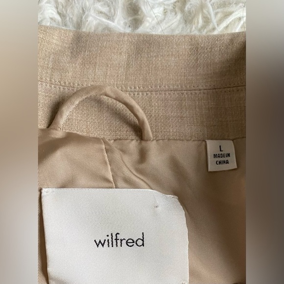 Aritzia Wilfred Generation Blazer in Heather Oat Beige - Picture 6 of 8